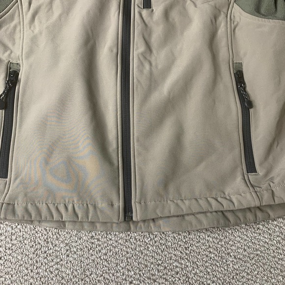 Black Diamond Mens Jacket Medium Beige Green Softshell Full Zip Pockets Outdoors - Picture 3 of 10